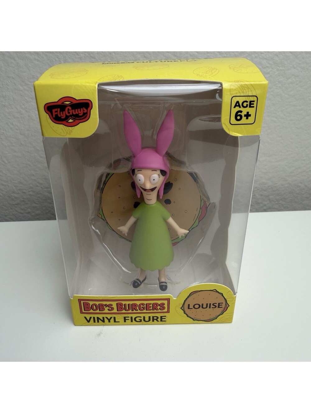 Bob’s Burgers Louise Belcher Vinyl Figure CultureFly Pink Bunny Ears Collectible
